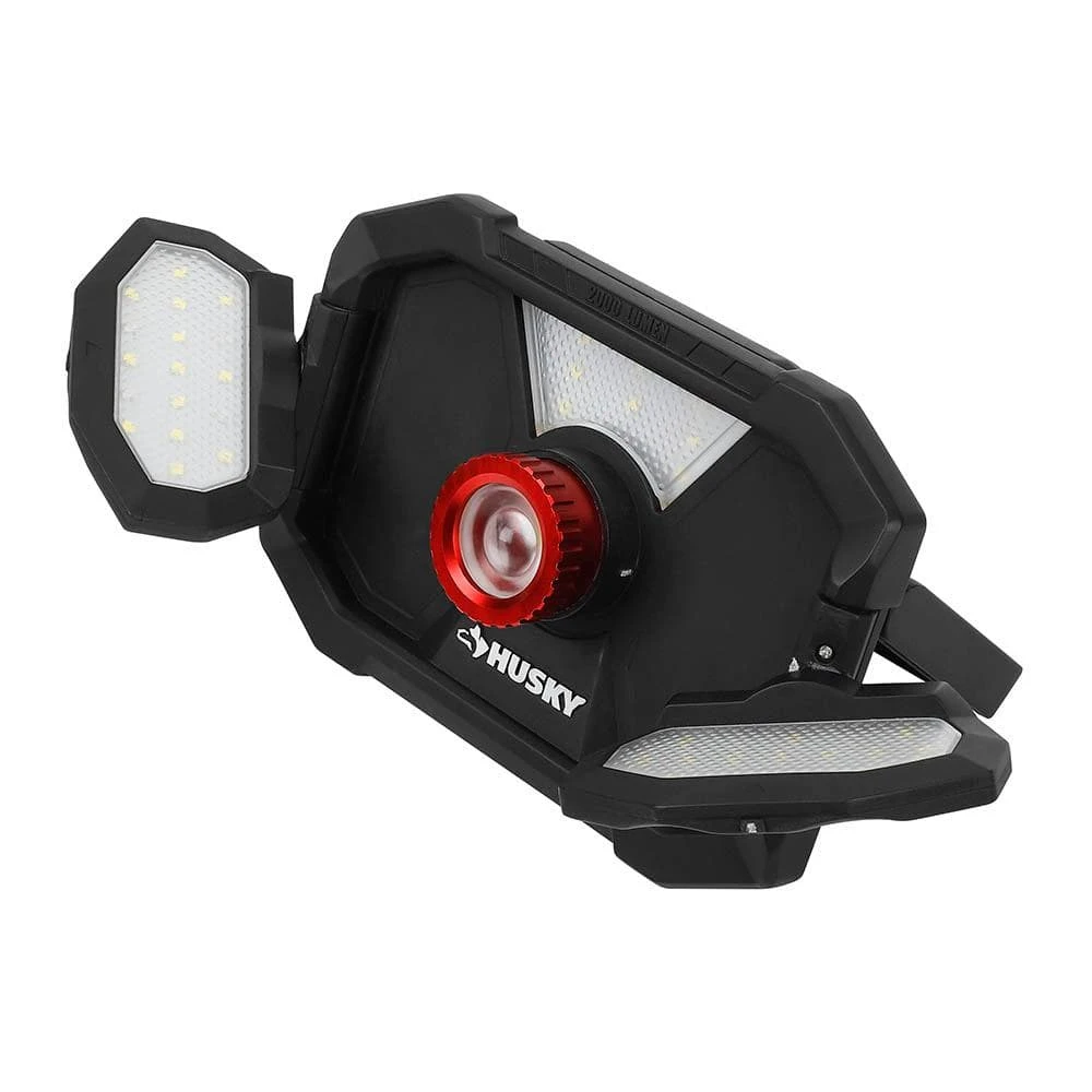 Husky 2000 Lumens LED Dual Panel Focusing Rechargeable Utility Light 14 Husky 2000 Lumens LED Dual Panel Focusing Rechargeable Utility Light - Image 12