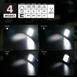 Husky 1200 Lumens Rechargeable Magnetic Utility Light (2-Pack ) -Husky Tools Shop husky handheld spotlights 90836 40 1000