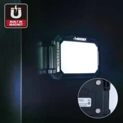 Husky 1200 Lumens Rechargeable Magnetic Utility Light (2-Pack ) -Husky Tools Shop husky handheld spotlights 90836 66 1000