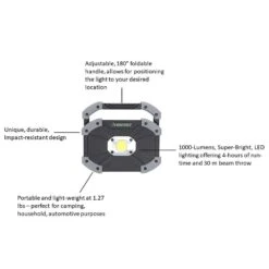 Husky 1000 Lumens LED Utility Light -Husky Tools Shop husky handheld spotlights 99878 d4 1000