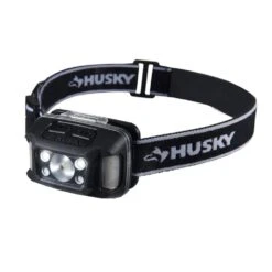Husky 350-Lumens Dual-Power Broad Range LED Water/Impact Resistant Headlamp With 9 Modes And Batteries -Husky Tools Shop husky headlamps 7531 hh350 1d 1000