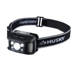 Husky 350-Lumens Dual-Power Broad Range LED Water/Impact Resistant Headlamp With 9 Modes And Batteries -Husky Tools Shop husky headlamps 7531 hh350 44 1000