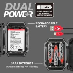 Husky 600 Lumens Dual Power Twist To Focus Rechargeable Headlight -Husky Tools Shop husky headlamps 90709 66 1000