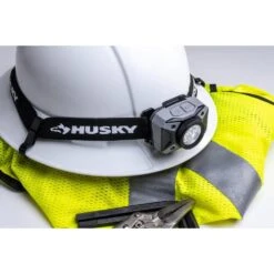 Husky 500-Lumens Dual Beam LED Headlamp 5 Modes Impact And Water Resistant With Batteries -Husky Tools Shop husky headlamps hsk1pk500lhl 40 1000