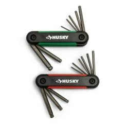 Husky Ball End Folding Hex Key (9-Pieces SAE And 8-Pieces MM)