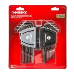 Husky Ball End Hex Set, SAE/MM (26-Piece) -Husky Tools Shop husky hex key sets hbehksm26pc 06 c3 1000