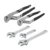 Husky 3-Piece, Adjustable Wrench Set And 2-Piece Groove Joint Pliers Set 1 Husky 3-Piece, Adjustable Wrench Set And 2-Piece Groove Joint Pliers Set -Husky Tools Shop husky home tool kits 90967 64 1000