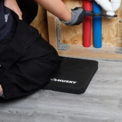 Husky Layout Set - 25 Ft. Tape Measure, 3-Pack Folding Utility Knife Set(Lock-Back/Textured Grip) And Kneeling Pad -Husky Tools Shop husky home tool kits 90971 4f 1000