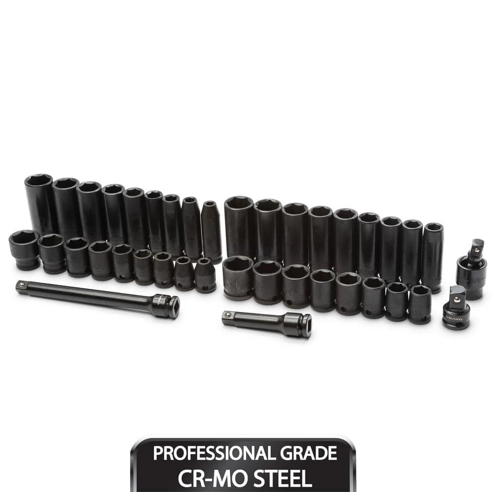 Husky 3/8 In. Drive Impact Socket And Accessory Set (40-Pieces) 3 Husky 3/8 In. Drive Impact Socket And Accessory Set (40-Pieces)
