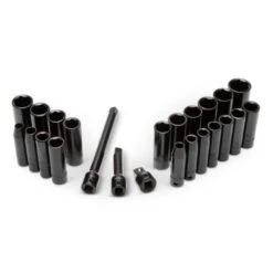 Husky 3/8 In. Drive SAE/Metric Deep Impact Socket Set In EVA Foam (24-Pieces) -Husky Tools Shop husky impact socket sets h3dimpss24pceva a0 1000