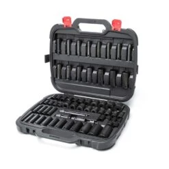 Husky 1/2 In. Drive SAE/Metric 6-Point Impact Socket Set (64-Piece) -Husky Tools Shop husky impact socket sets h64imps 76 1000