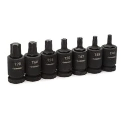 Husky 1/2 In. Drive Torx Bit Impact Socket Set (7-Piece) -Husky Tools Shop husky impact socket sets himp7pctx c3 1000