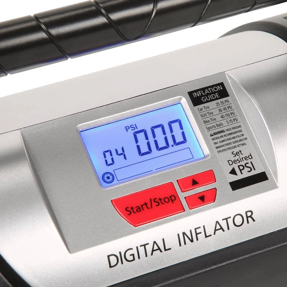 Husky 12/120 Volt Corded Electric Auto And Home Inflator 6 Husky 12/120 Volt Corded Electric Auto And Home Inflator - Image 4