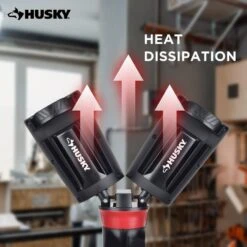 Husky 7000 Lumens Portable Corded LED Work Light With Tripod -Husky Tools Shop husky jobsite lighting 7901304012 44 1000
