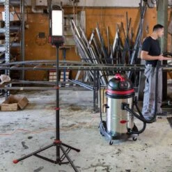 Husky 14,000 Lumen Area Utility Hybrid LED Work Light With Rechargeable Battery -Husky Tools Shop husky jobsite lighting 7904101012 31 1000