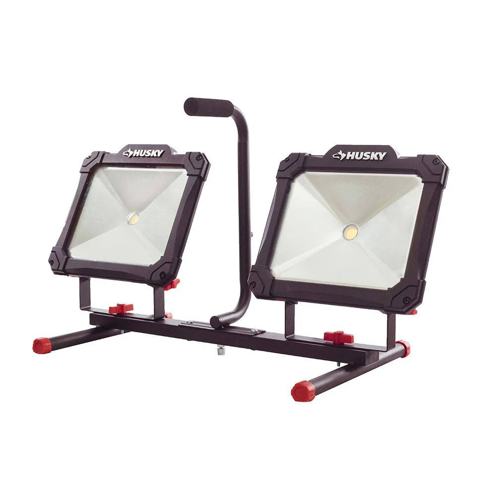 Husky 7000-Lumen Twin-Head LED Work Light 4 Husky 7000-Lumen Twin-Head LED Work Light - Image 2
