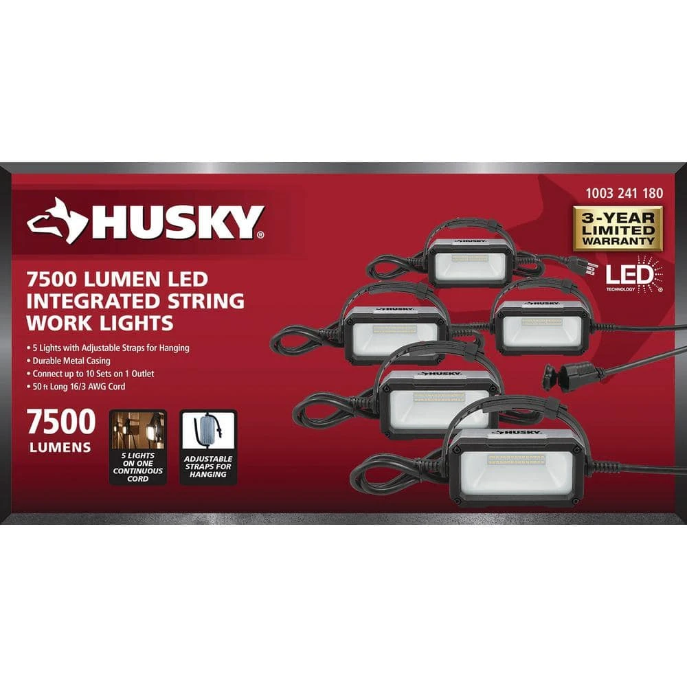 Husky 7500-Lumen LED String Light 4 Husky 7500-Lumen LED String Light - Image 2