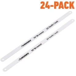 Husky Close Quarters Hacksaw Replacement Blades (24-Pack) -Husky Tools Shop husky knife blades 410 257 0111 77 1000