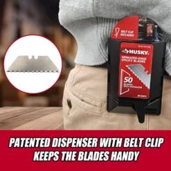 Husky Serrated Blade (50-Pack) -Husky Tools Shop husky knife blades hky00015 1f 1000