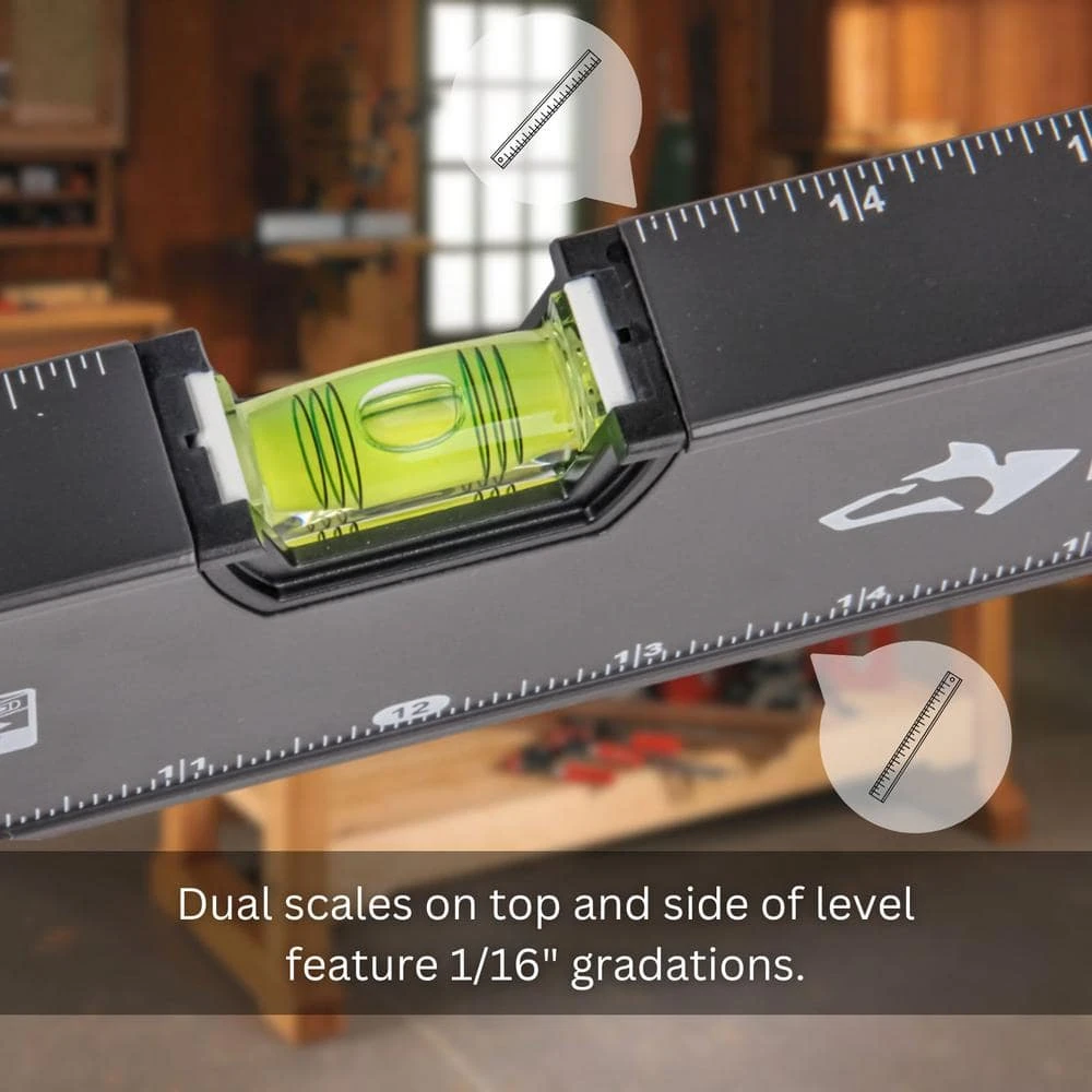 Husky 903 24 In. Heavy-Duty Magnetic Box Beam Level 5 Husky 903 24 In. Heavy-Duty Magnetic Box Beam Level - Image 3