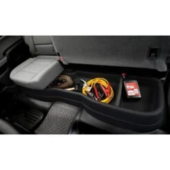 Under Seat Storage Box Fits 07-13 Silverado/Sierra 1500 Crew Cab -Husky Tools Shop husky liners cargo mats 09001 4f 1000