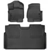 Front And 2nd Seat Floor Liners Fits 2015-19 Ford F-150 SuperCrew -Husky Tools Shop husky liners floor mats 94041 64 1000