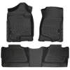 Front & 2nd Seat Floor Liners Fits 08-13 Silverado/Sierra 1500 Crew -Husky Tools Shop husky liners floor mats 98201 64 1000