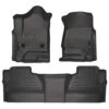 Front & 2nd Seat Floor Liners Fits 14-18 Silverado/Sierra Crew Cab 1 Front & 2nd Seat Floor Liners Fits 14-18 Silverado/Sierra Crew Cab -Husky Tools Shop husky liners floor mats 98231 64 1000