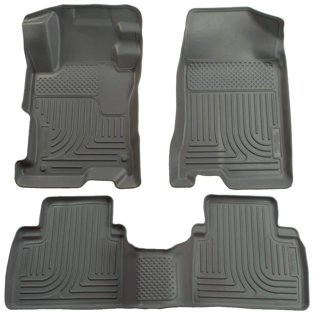 Front & 2nd Seat Floor Liners Fits 06-11 Civic 4 Door 3 Front & 2nd Seat Floor Liners Fits 06-11 Civic 4 Door