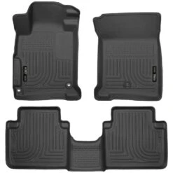 Front & 2nd Seat Floor Liners Fits 13-17 Accord Sedan