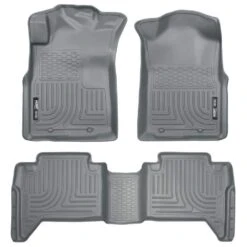 Front & 2nd Seat Floor Liners Fits 05-15 Tacoma Double Cab