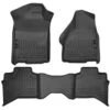 Front & 2nd Seat Floor Liners Fits 09-18 Ram 1500 Quad Cab -Husky Tools Shop husky liners floor mats 99011 64 1000