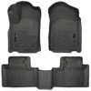 Front & 2nd Seat Floor Liners Fits 11-15 Durango/ Grand Cherokee