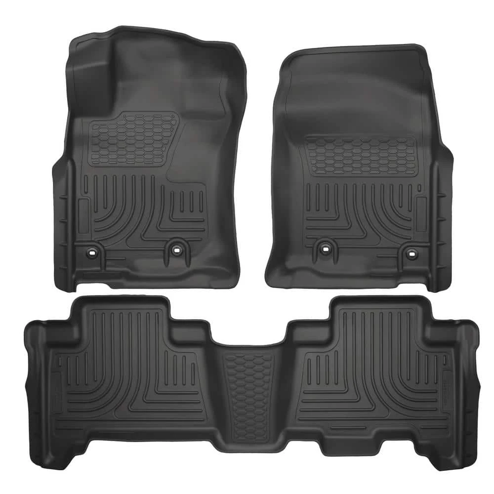 Front & 2nd Seat Floor Liners Fits 14-18 GX460, 13-18 4Runner 3 Front & 2nd Seat Floor Liners Fits 14-18 GX460, 13-18 4Runner