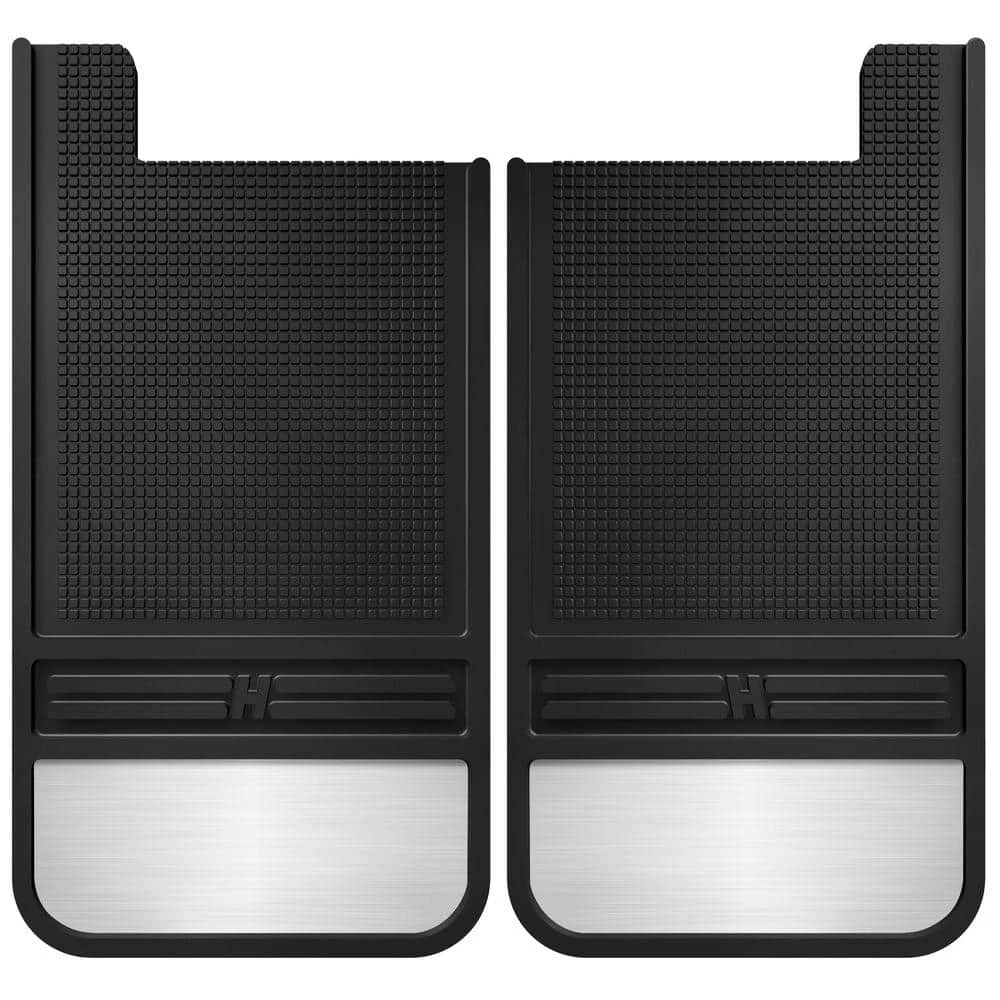 Rubber Rear Mud Flaps - 12IN W/ Weight 3 Rubber Rear Mud Flaps - 12IN W/ Weight