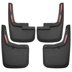 Front & Rear Mud Guards Fits 15-18 F150 W/ OE Flares