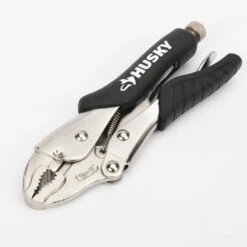 Husky 7 In. Curved Jaw Locking Pliers With Rubber Grip -Husky Tools Shop husky locking pliers 90143 4f 1000