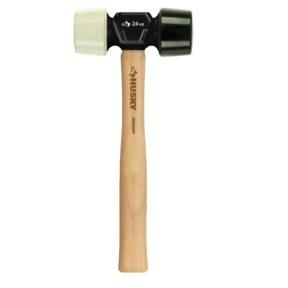 Husky 24 Oz. Hickory 2-Sided Soft Face Mallet 3 Husky 24 Oz. Hickory 2-Sided Soft Face Mallet