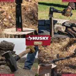 Husky 8 Lbs. Splitting Maul Guarded With 36 In. Fiberglass Handle -Husky Tools Shop husky mauls 35298 c3 1000