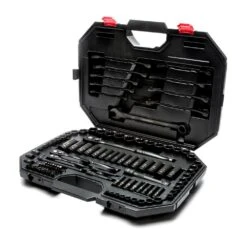 Husky 1/4 In., 3/8 In. And 1/2 In. Drive 100-Position Universal SAE And Metric Mechanics Tool Set (105-Piece)
