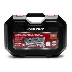 Husky 144-Position 1/4 In. And 3/8 In. Drive Mechanics Tool Set (125-Piece) -Husky Tools Shop husky mechanics tool sets h144125mts 1f 1000