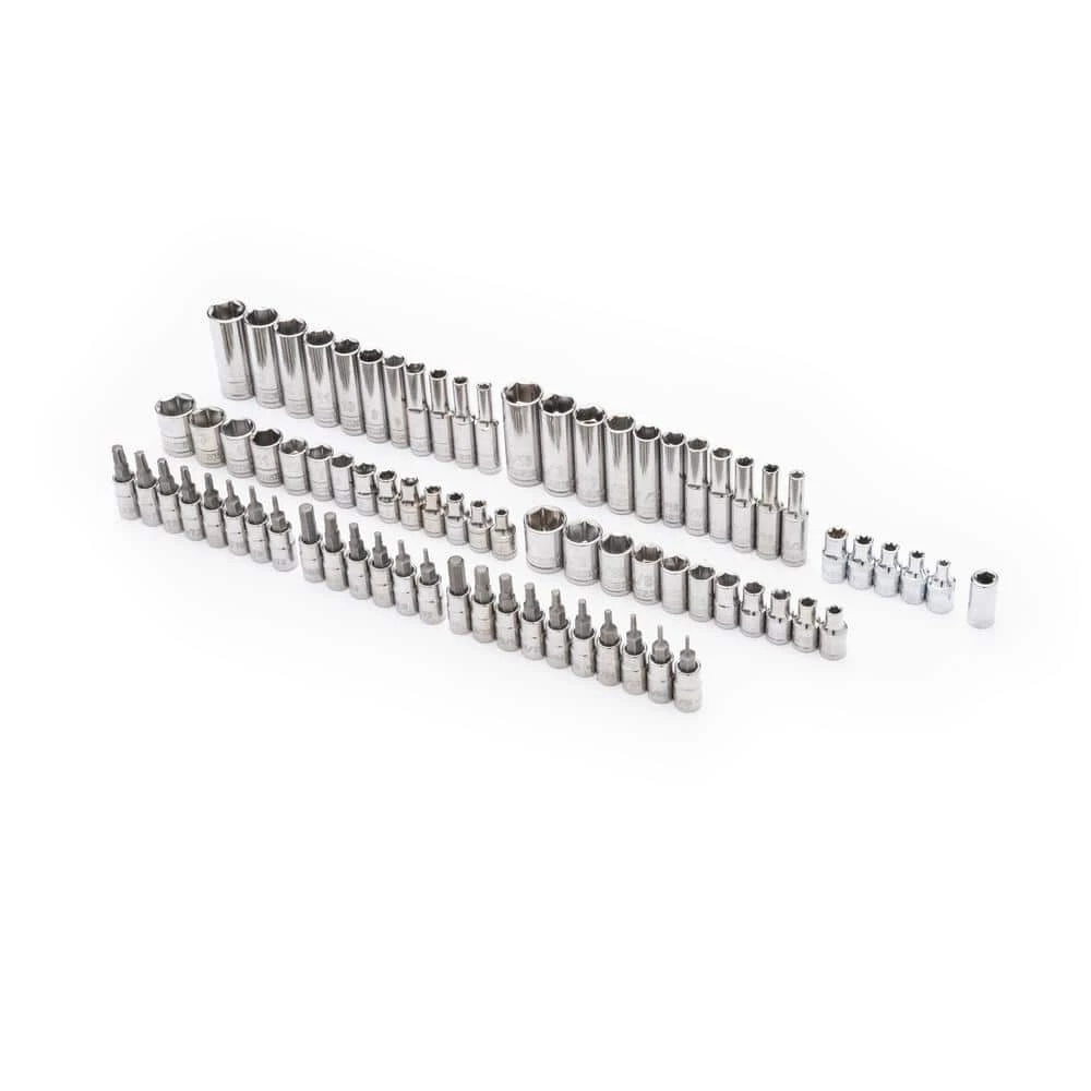 Husky 1/4 In. Drive 6-Point Socket And Bit Sockets (77-Pieces) 3 Husky 1/4 In. Drive 6-Point Socket And Bit Sockets (77-Pieces)