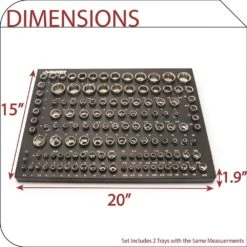 Husky 1/4 In., 3/8 In. And 1/2 In. Socket And Ratcheting Wrench Mechanics Tool Set With EVA Storage Trays (230-Piece) -Husky Tools Shop husky mechanics tool sets h230srwsevacb 40 1000