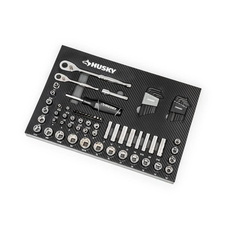 Husky 1/4 In. And 3/8 In. 72-Tooth Ratchet Mechanics Tool Set In EVA (70-Piece) 11 Husky 1/4 In. And 3/8 In. 72-Tooth Ratchet Mechanics Tool Set In EVA (70-Piece) - Image 9