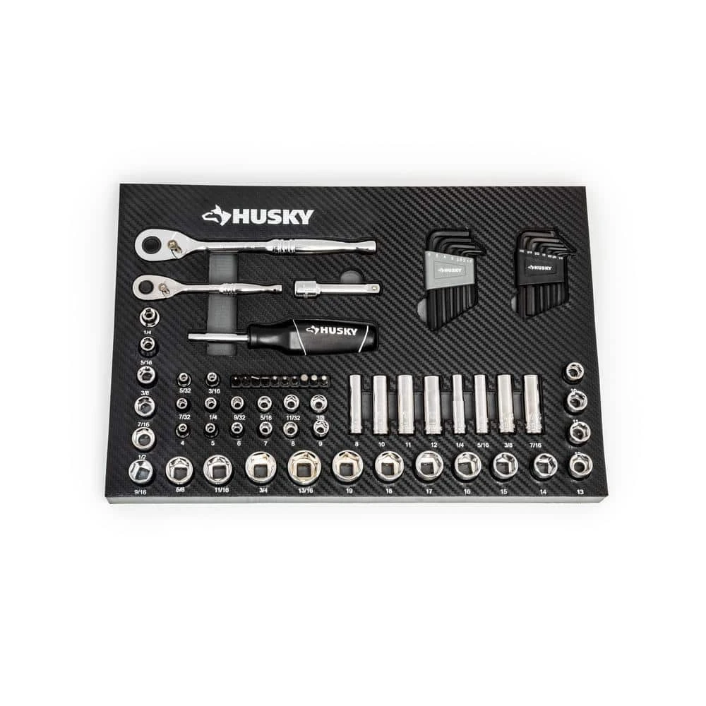 Husky 1/4 In. And 3/8 In. 72-Tooth Ratchet Mechanics Tool Set In EVA (70-Piece) 10 Husky 1/4 In. And 3/8 In. 72-Tooth Ratchet Mechanics Tool Set In EVA (70-Piece) - Image 8