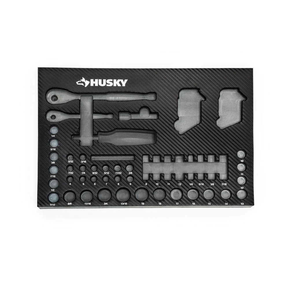 Husky 1/4 In. And 3/8 In. 72-Tooth Ratchet Mechanics Tool Set In EVA (70-Piece) 14 Husky 1/4 In. And 3/8 In. 72-Tooth Ratchet Mechanics Tool Set In EVA (70-Piece) - Image 12