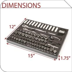 Husky Mechanics Tool Set In EVA Foam (94-Piece) -Husky Tools Shop husky mechanics tool sets h94mtseva 66 1000