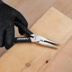 Husky 6 In. H Leverage Long Nose Pliers -Husky Tools Shop husky needle nose 90947 44 1000