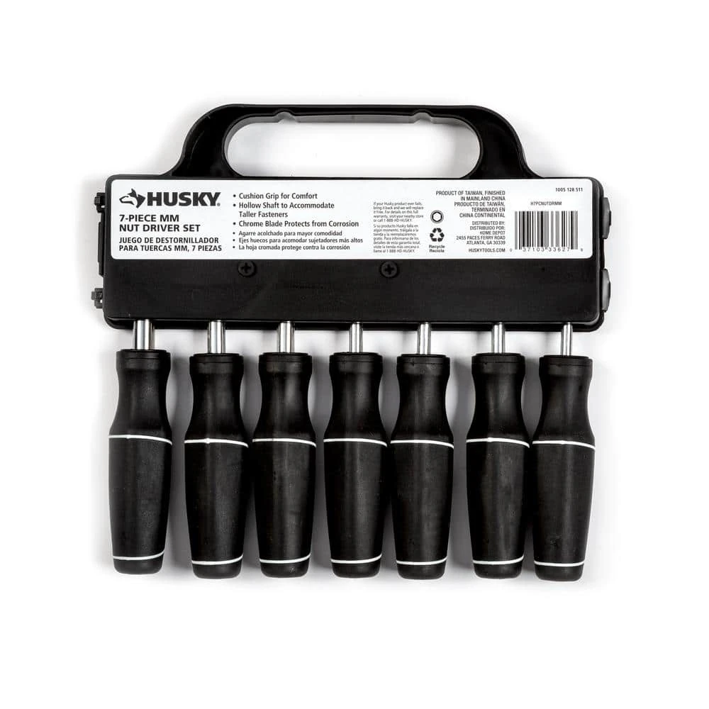 Husky Metric Cushion Grip Nut Driver Set (7-Piece) 5 Husky Metric Cushion Grip Nut Driver Set (7-Piece) - Image 3