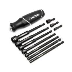 Husky BITE Metric Impact Ready Interchangeable Nut Driver Set With Cushion-Grip Handle (10-Piece) 16 Husky BITE Metric Impact Ready Interchangeable Nut Driver Set With Cushion-Grip Handle (10-Piece) -Husky Tools Shop husky nut driver sets hbnd10pcm 1d 1000